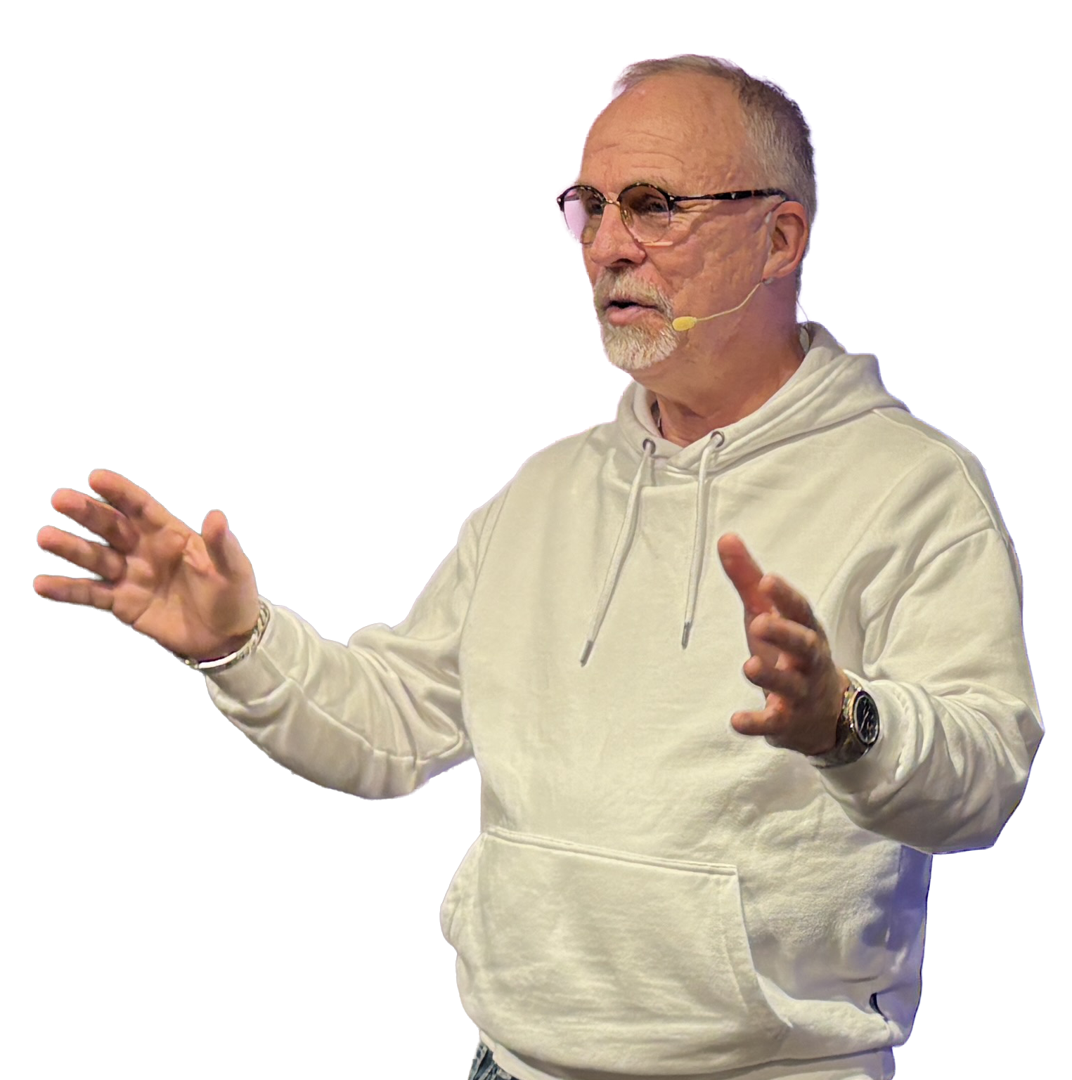 Stefan Salmonsson taler med mikrofon